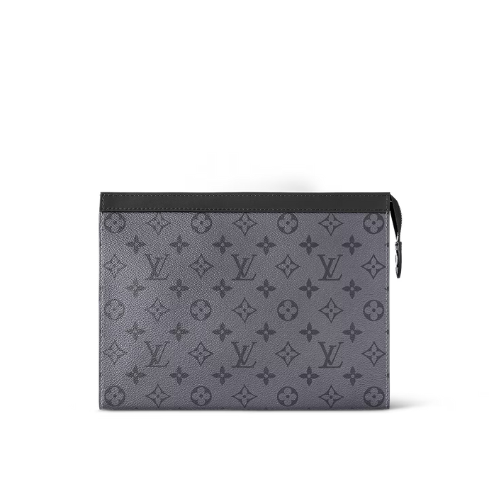 LOUIS MONOGRAM POUCH (GREY)