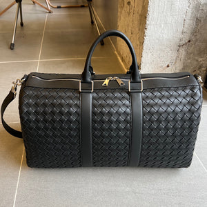 INTRECCIATO LARGE DUFFEL BAG (BLACK)