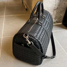 Load image into Gallery viewer, INTRECCIATO LARGE DUFFEL BAG (BLACK)
