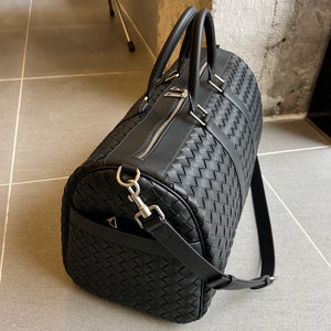 INTRECCIATO LARGE DUFFEL BAG (BLACK)
