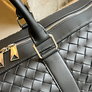 INTRECCIATO LARGE DUFFEL BAG (BLACK)