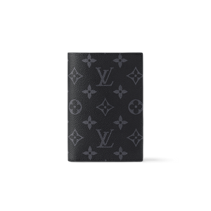 LOUIS CLASSIC MONOGRAM PASSPORT HOLDER (BLACK)