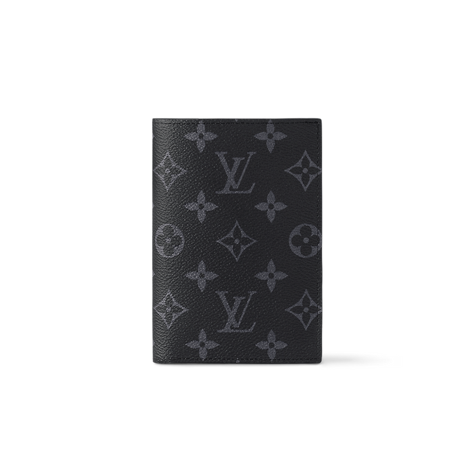 LOUIS CLASSIC MONOGRAM PASSPORT HOLDER (BLACK)
