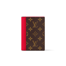 Load image into Gallery viewer, LOUIS MONOGRAM PASSPORT HOLDER LEATHER (RED)
