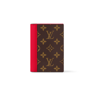 LOUIS MONOGRAM PASSPORT HOLDER LEATHER (RED)