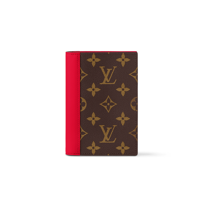 LOUIS MONOGRAM PASSPORT HOLDER LEATHER (RED)