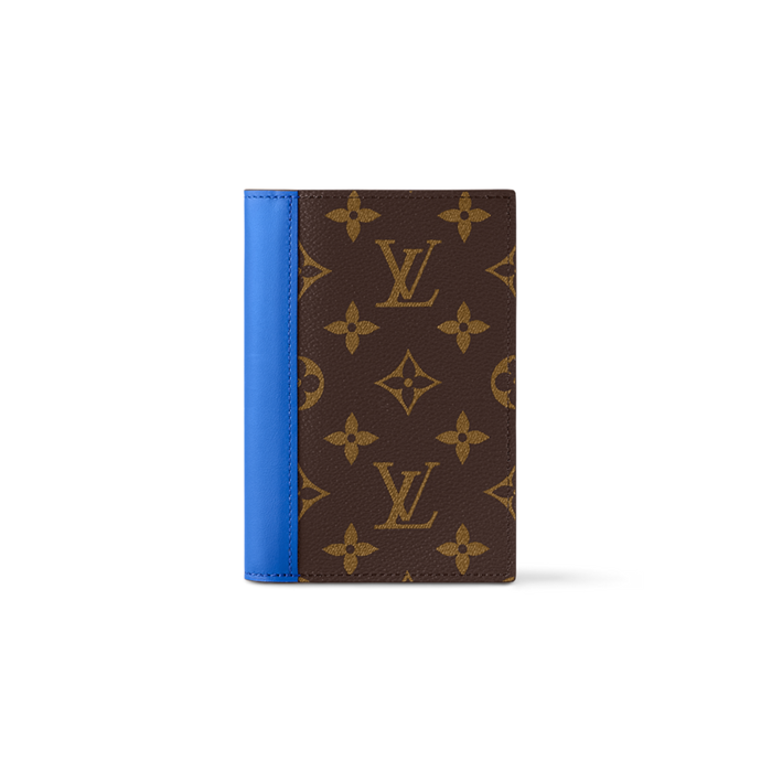 LOUIS MONOGRAM PASSPORT HOLDER LEATHER (BLUE)