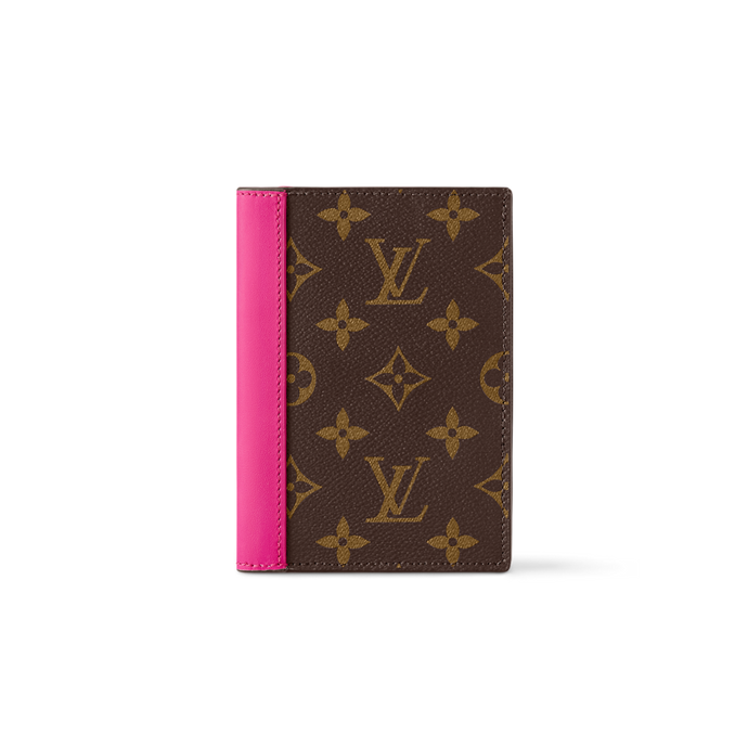 LOUIS MONOGRAM PASSPORT HOLDER LEATHER (PINK)