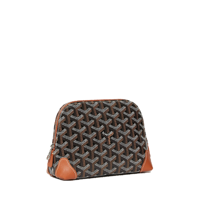 VENDOME COSMETIC POUCH (BLACK TAN)